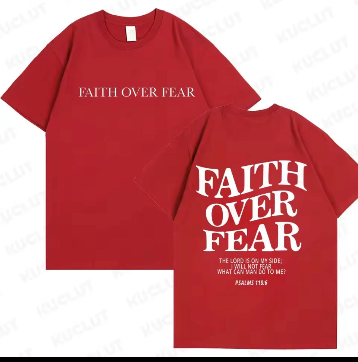 Faith over fear shirts