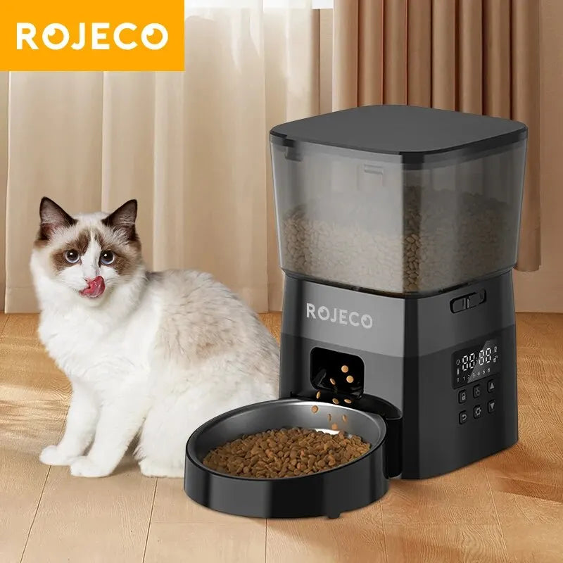 Automatic Cat Feeder With Timer And LCD Display