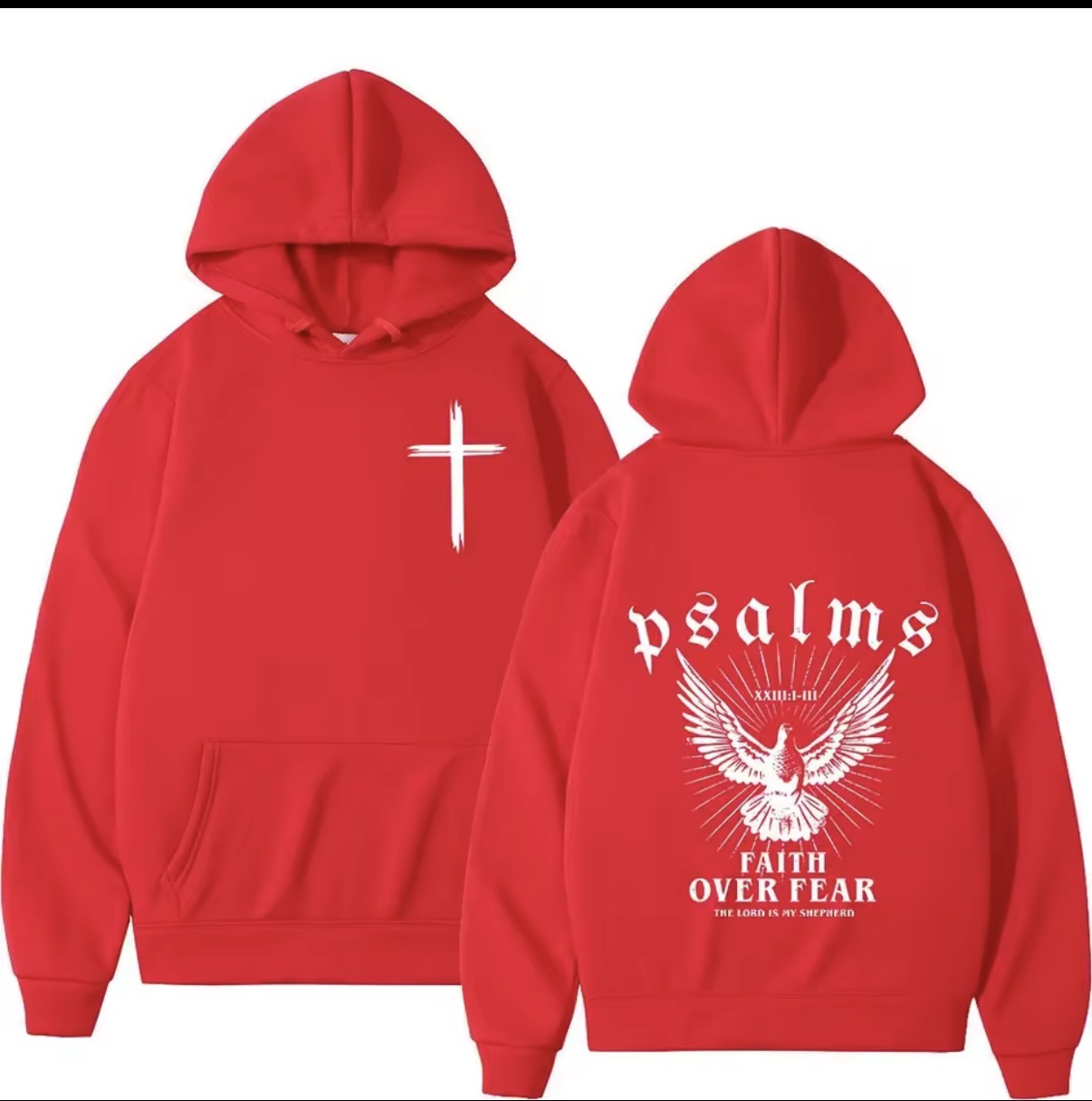 Psalms faith over fear hoodies