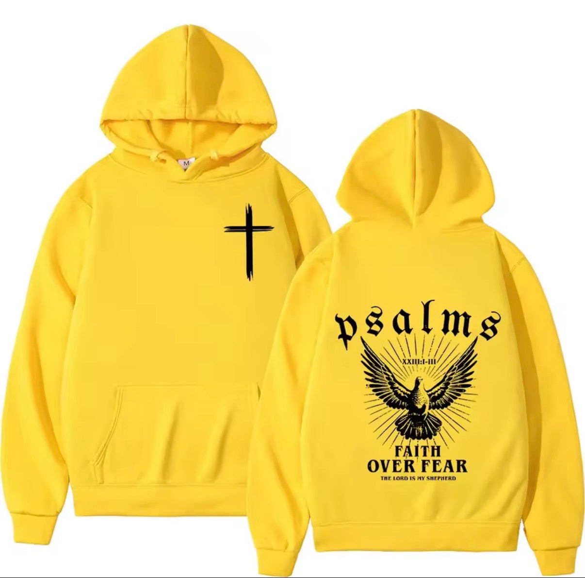Psalms faith over fear hoodies