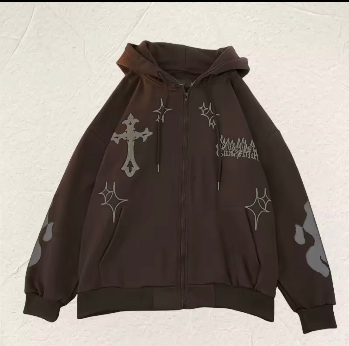 Faith Over Fear Cross flame jacket