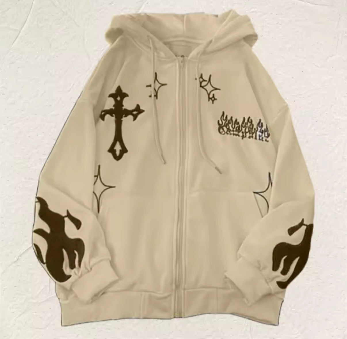 Faith Over Fear Cross flame jacket