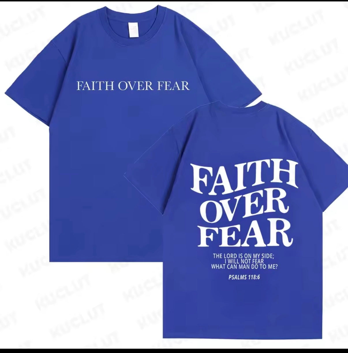 Faith over fear shirts