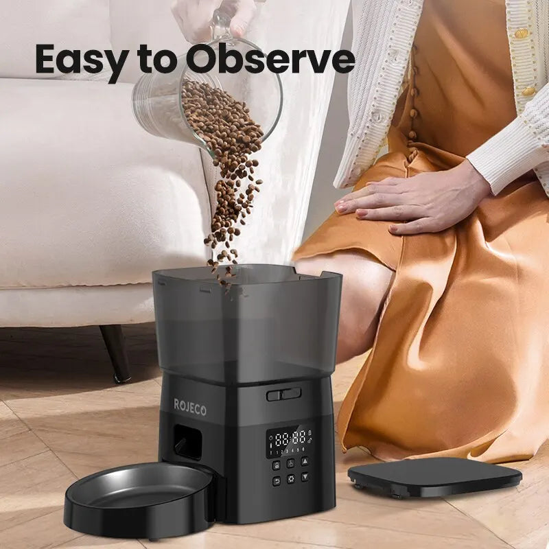 Automatic Cat Feeder With Timer And LCD Display