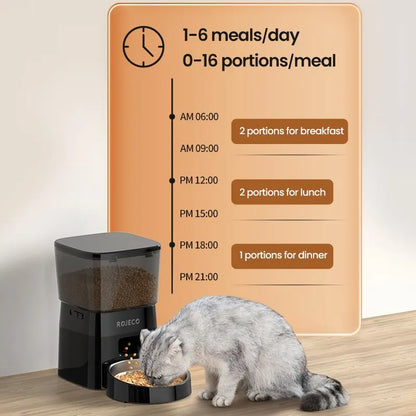 Automatic Cat Feeder With Timer And LCD Display