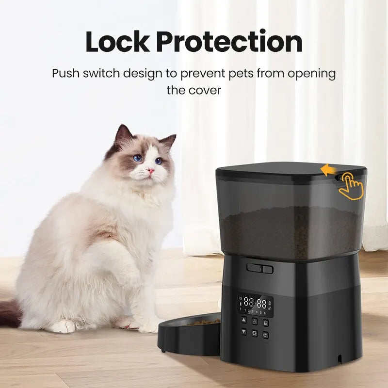 Automatic Cat Feeder With Timer And LCD Display