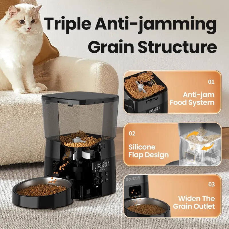 Automatic Cat Feeder With Timer And LCD Display