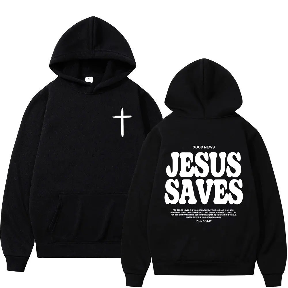 Christian Jesus Faith Over Fear Bible Verse Hoodies Men's Women High Quality Sweatshirts Fashion Vintage Pullovers Streetwear