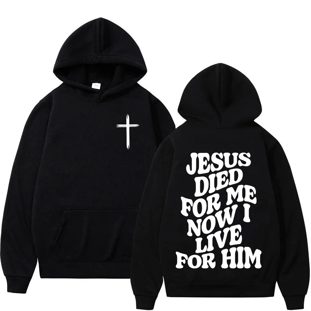 Christian Jesus Faith Over Fear Bible Verse Hoodies Men's Women High Quality Sweatshirts Fashion Vintage Pullovers Streetwear