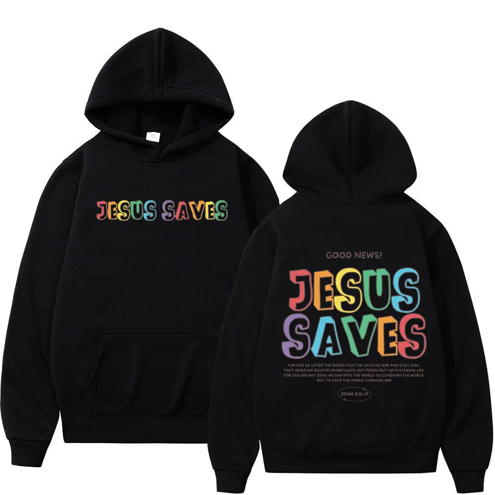 Christian Jesus Faith Over Fear Bible Verse Hoodies Men's Women High Quality Sweatshirts Fashion Vintage Pullovers Streetwear