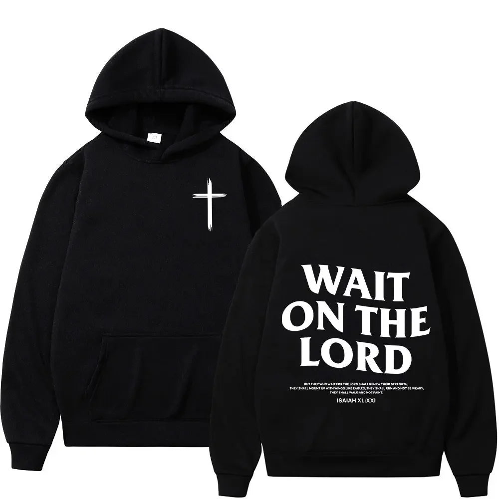 Christian Jesus Faith Over Fear Bible Verse Hoodies Men's Women High Quality Sweatshirts Fashion Vintage Pullovers Streetwear